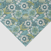 Bloemrijk Boho Botanisch Patroon Tissuepapier (Detail)