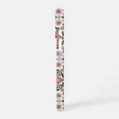 Bloemrijk Boho-patroon in rood, roze en turquoise iPhone 16 Hoesje (Linkerkant)