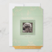 Bloemrijk Bord Groen in Liefdevolle Herinnering Sj Kaart (Voorkant)