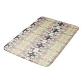 Bloemrijk decoratief ontwerp badmat (Gekanteld)