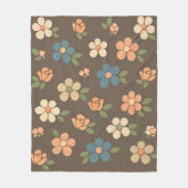 Bloemrijk Fleece Deken (Voorkant)
