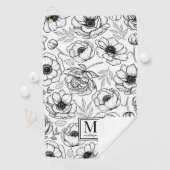 Bloemrijk Initiaal Monogram Golfhanddoek (Insitu)
