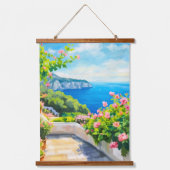 Bloemrijk Italië Hangend Wandkleed (Voorkant)