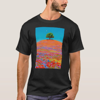 bloemrijk landschap t-shirt