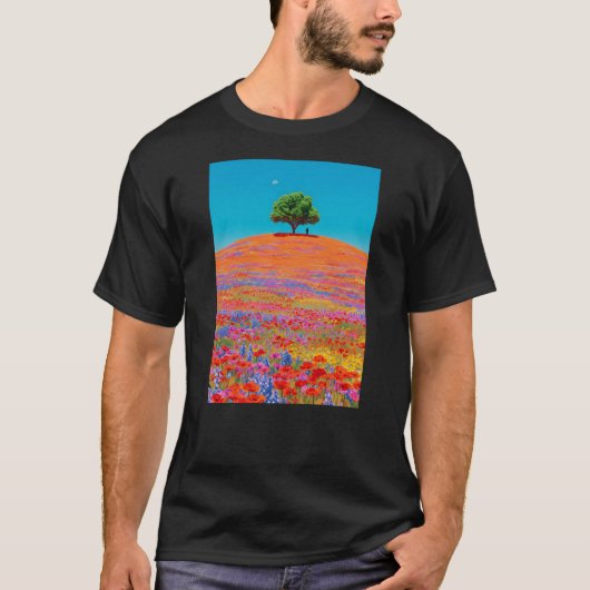 bloemrijk landschap t-shirt (Voorkant)