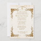 Bloemrijk Lijst Katholieke Doop Gezegende Moeder J Kaart (Achterkant)