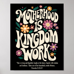 Bloemrijk moederschap is Koninkrijkswerk Mama Mot Poster
