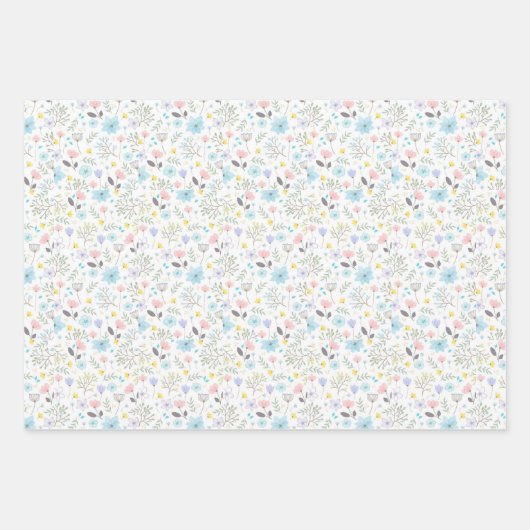 Bloemrijk offerfeest inpakpapier vel (Voorkant)