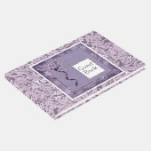 Bloemrijk paars William Morris patroon landelijk Gastenboek (Hoek)