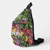 Bloemrijk Roze Eiland Weide Sling Bag (Rechterhoek)
