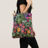 Bloemrijk Roze Eilandweide Tote Bag (Dichtbij)