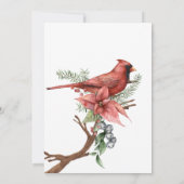 Bloemrijk Rustiek Rood en groen baby shower Kaart (Achterkant)