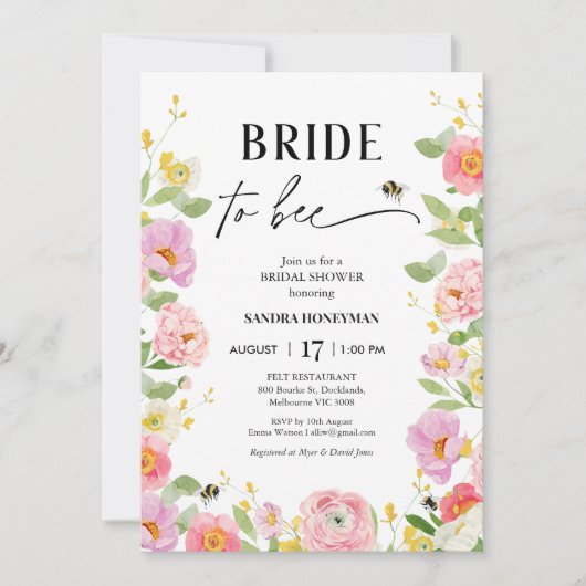 Bloemrijk veelkleurig bedoeld voor bijen Vrijgezel Kaart (Voorkant)