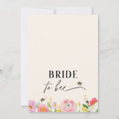 Bloemrijk veelkleurig bedoeld voor bijen Vrijgezel Kaart (Achterkant)