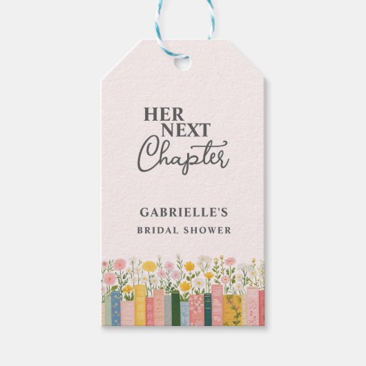 Bloemrijk verhaalboek Haar volgende hoofdstuk Brui Cadeaulabel (Voorkant)