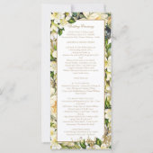 Bloemrijk Volledig Misa Katholiek Huwelijksceremon (Achterkant)