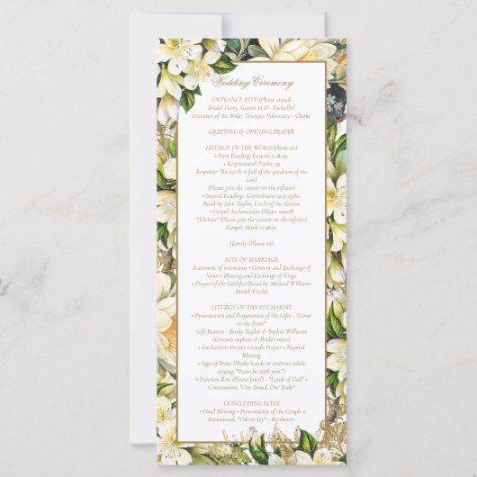 Bloemrijk Volledig Misa Katholiek Huwelijksceremon