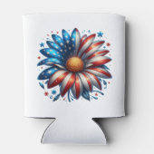 Bloemrijke 4 juli blikjeskoeler (Achterkant)