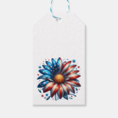 Bloemrijke 4 juli cadeaulabel (Voorkant)