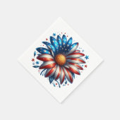 Bloemrijke 4 juli servet (Hoek)