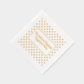 Bloemrijke achtergrond elke gelegenheid - Engageme Folie Servetten (Rechts)