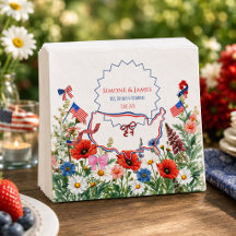 Bloemrijke Amerikaanse Tuinfeest Patriottisch