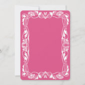 Bloemrijke art nouveau lijst uitnodiging template (Voorkant)