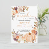 Bloemrijke Baby Shower Kaart (Staand voorkant)