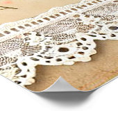 Bloemrijke babyspeelruimte voor giraffen poster (Hoek)