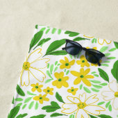 Bloemrijke badhanddoek (In situ)