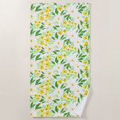 Bloemrijke badhanddoek (Voorkant)