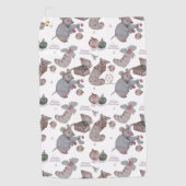 Bloemrijke badhanddoek met print voor de kinderkam golfhanddoek (Voorkant)