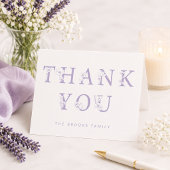 Bloemrijke bedankkaart | Lavendel babyshower