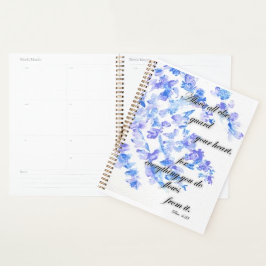 Bloemrijke Bewaak Uw Hart Planner (Display)