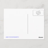 Bloemrijke bij bedankkaart briefkaart (Achterkant)