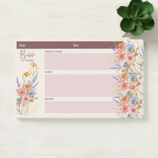 Bloemrijke BIJBELSTUDIE NOTITIES Christelijke Gelo Post-it® Notes (Kantoor)