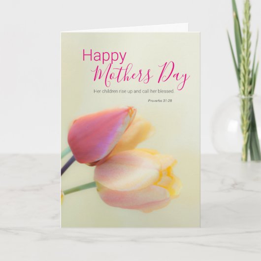 Bloemrijke Bijbelverzen voor religieuze moeders  Kaart (Voorkant)