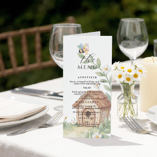 Bloemrijke Bijenkorven en Kleine Bij Baby Shower Menu