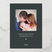 Bloemrijke Bliss ECHT FOLIE Kerstkaart Folie Feestdagenkaart (Achterkant)