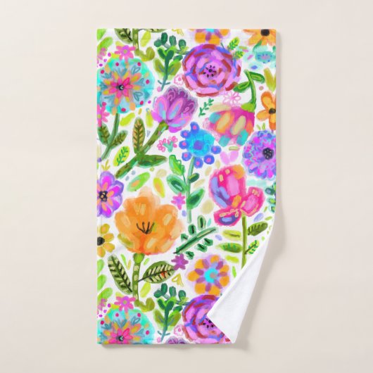 Bloemrijke Bliss Handdoek (Handdoek)