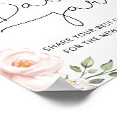 Bloemrijke blush date nacht ideeën. Date jar bruid Poster (Hoek)