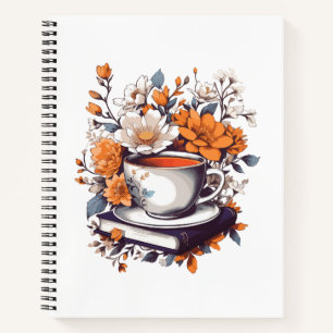 Bloemrijke boeken en thee - Bloemenboek liefhebber