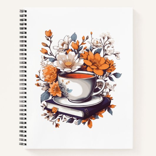 Bloemrijke boeken en thee - Bloemenboek liefhebber (Voorkant)