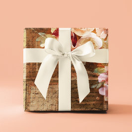 Bloemrijke boerderij rustieke schuur cadeaupapier