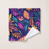 Bloemrijke Boho Abstract kleurrijk 12 Bad Handdoek (Wasdoekje)