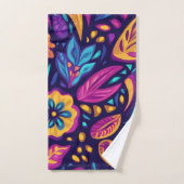 Bloemrijke Boho Abstract kleurrijk 16 Bad Handdoek (Handdoek)
