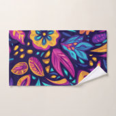 Bloemrijke Boho Abstract kleurrijk 16 Bad Handdoek (Handdoek)