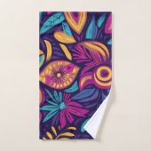 Bloemrijke Boho Abstract kleurrijk 3 Bad Handdoek (Handdoek)