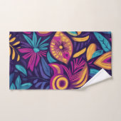Bloemrijke Boho Abstract kleurrijk 3 Bad Handdoek (Handdoek)