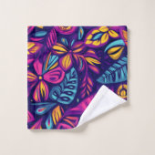 Bloemrijke Boho Abstract kleurrijk 7 Bad Handdoek (Wasdoekje)